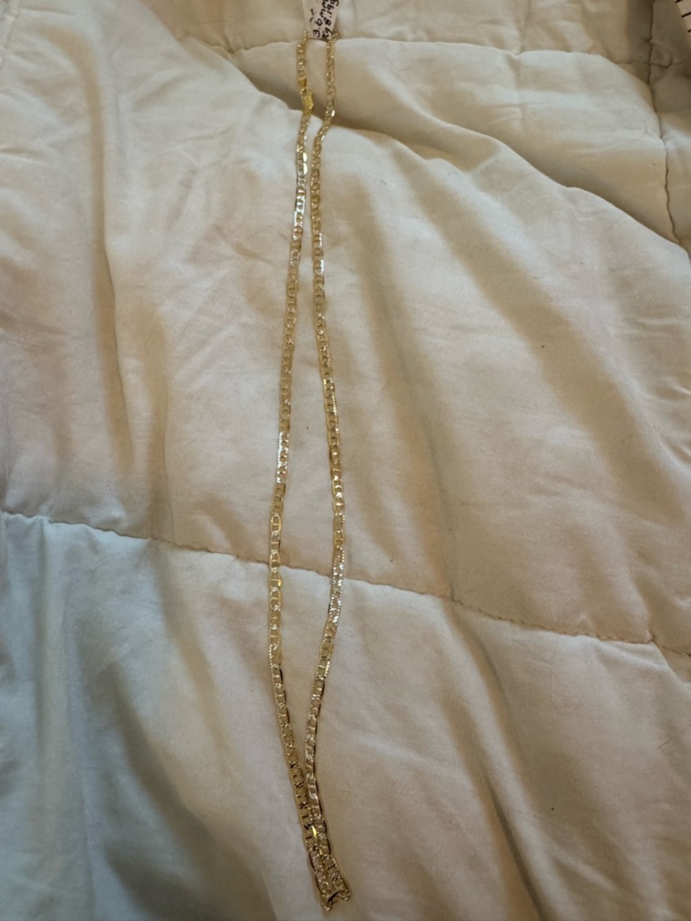 925 Italian sterling silver 10k gold over Gucci mariner link acid tested